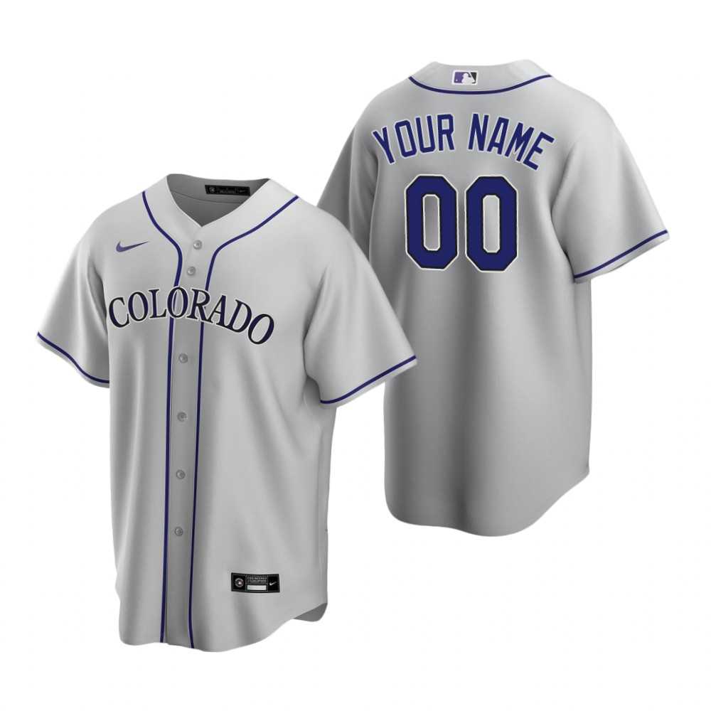 Colorado Rockies Customized Nike Gray Stitched MLB Cool Base Road Jersey,We sell and wholesale Colorado Rockies Customized Nike Gray Stitched MLB Cool Base Road Jersey on line form chian!